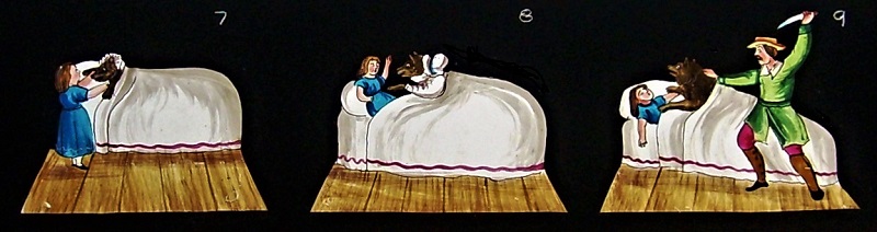 hand painted magic lantern slide